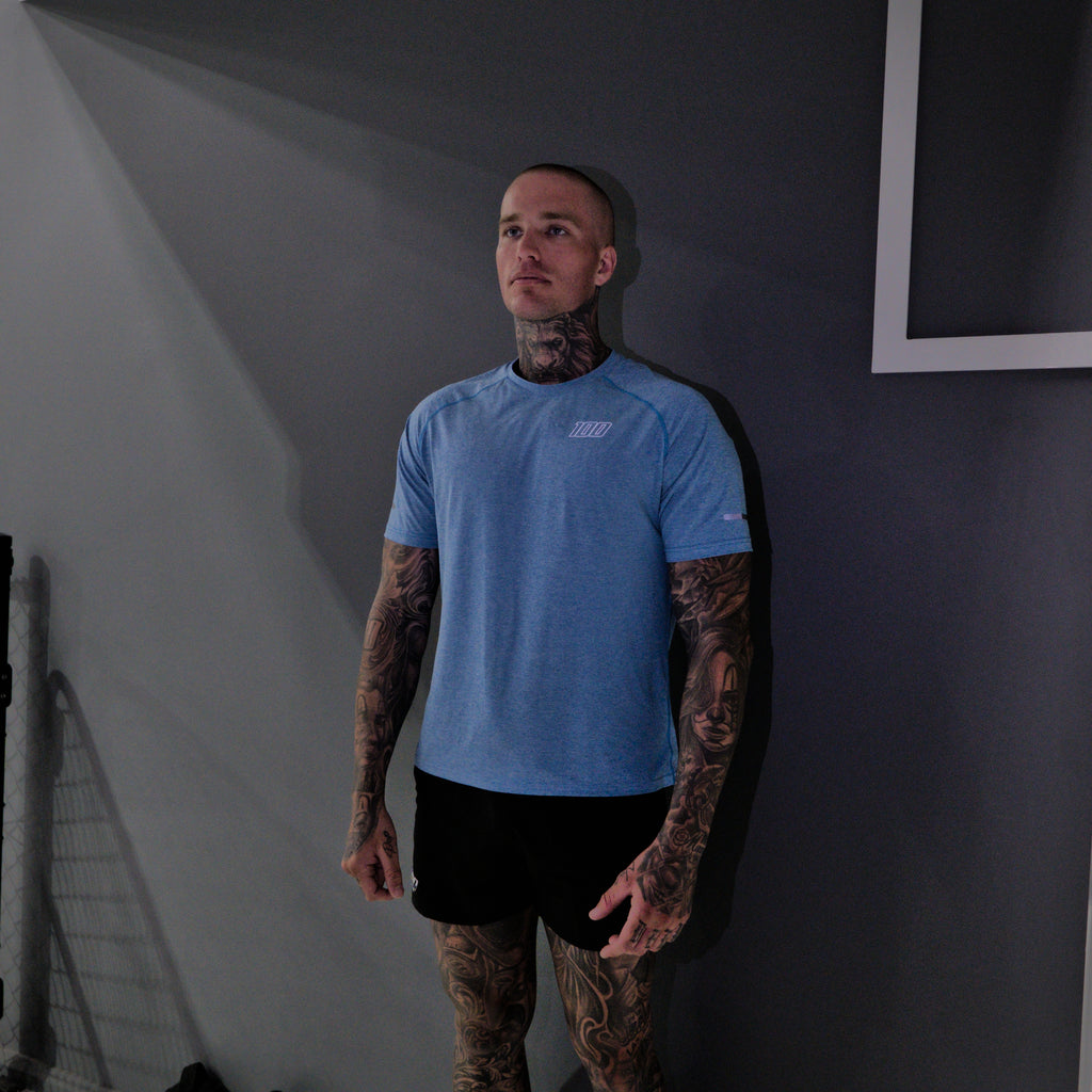 reflective tee ice - blue