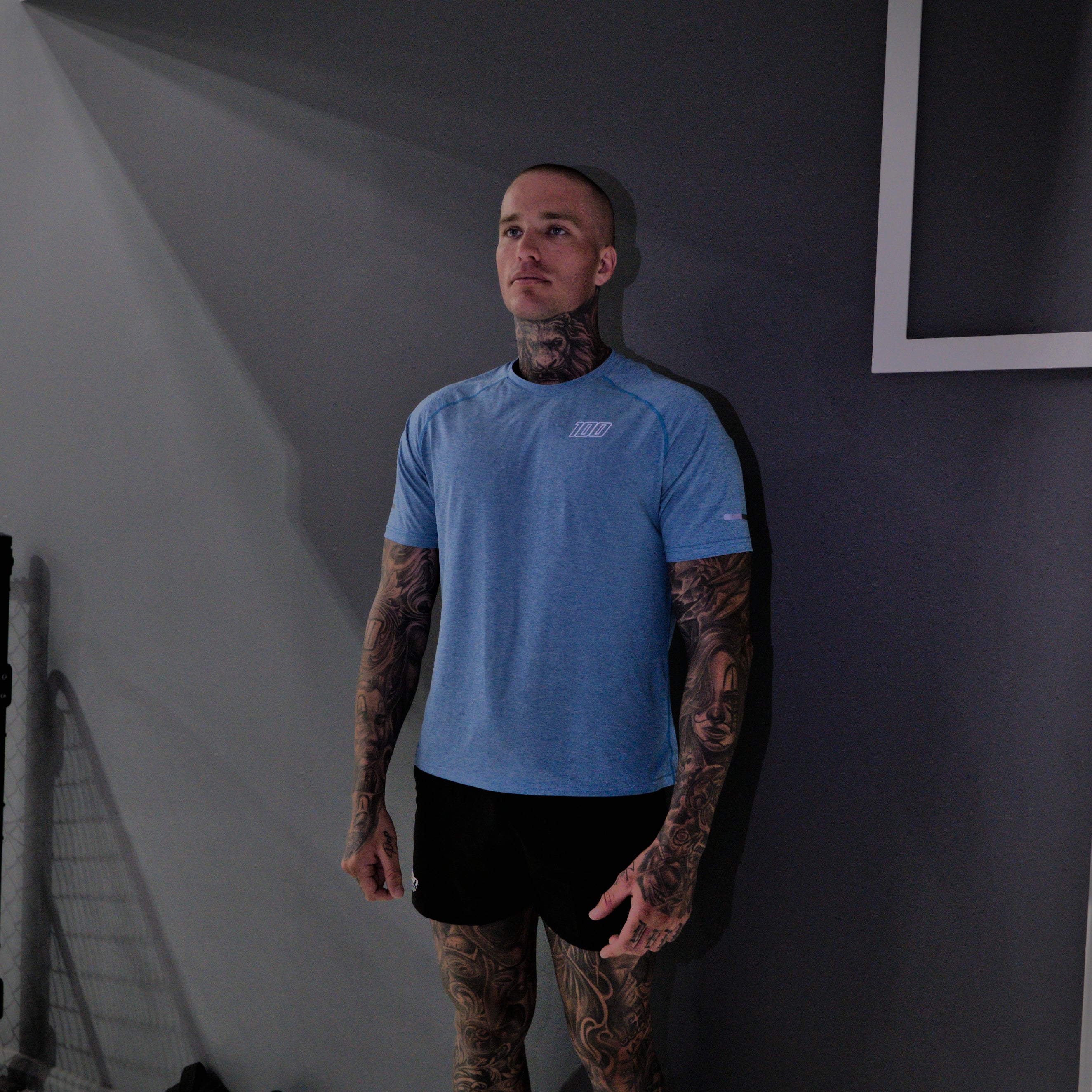 reflective tee ice - blue