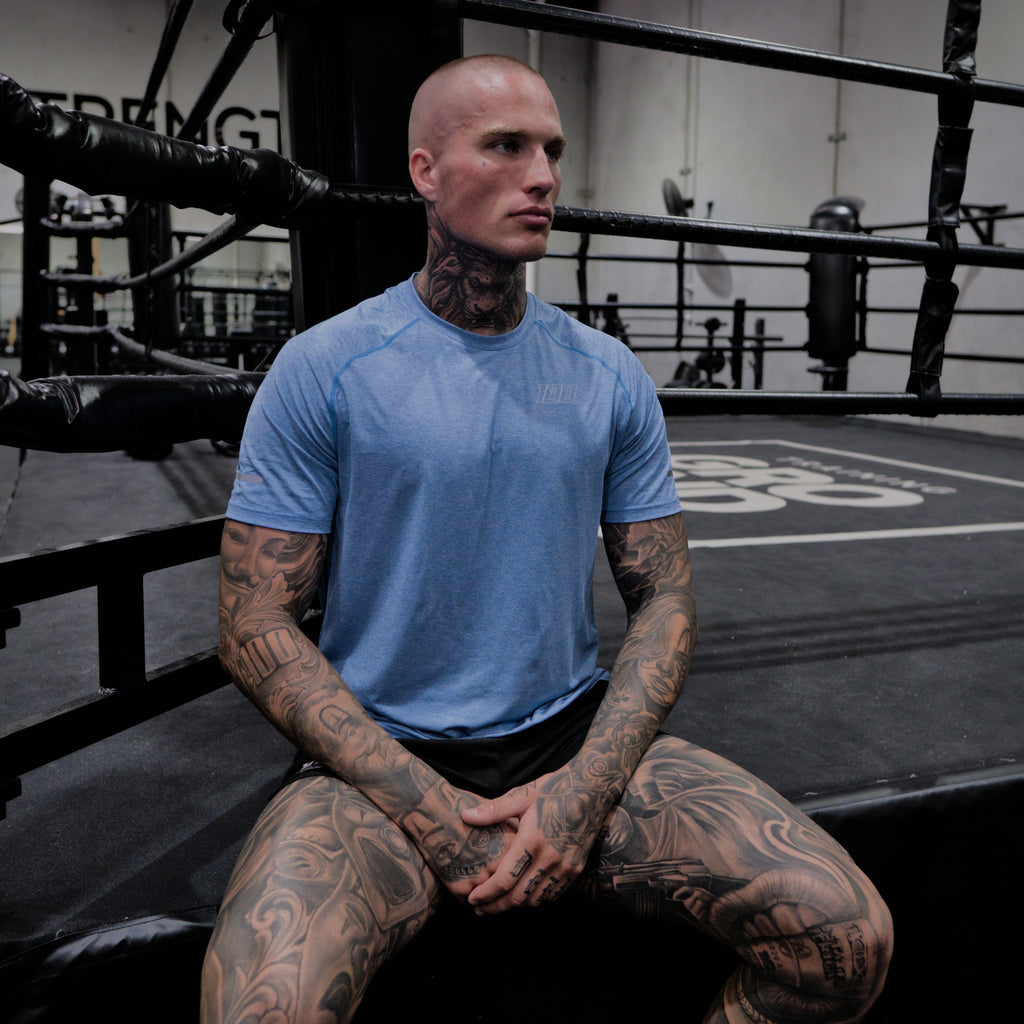 reflective tee ice - blue