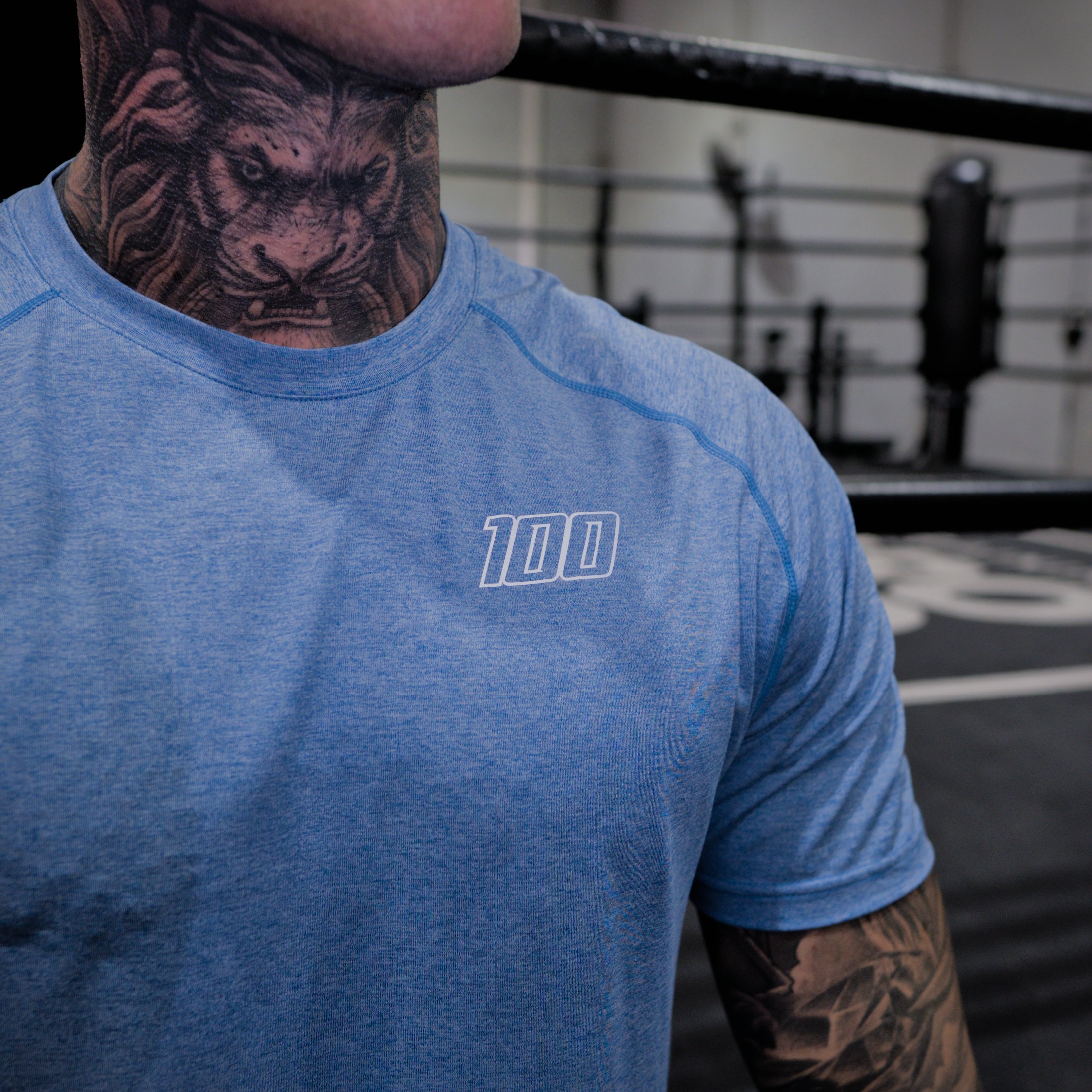 reflective tee ice - blue