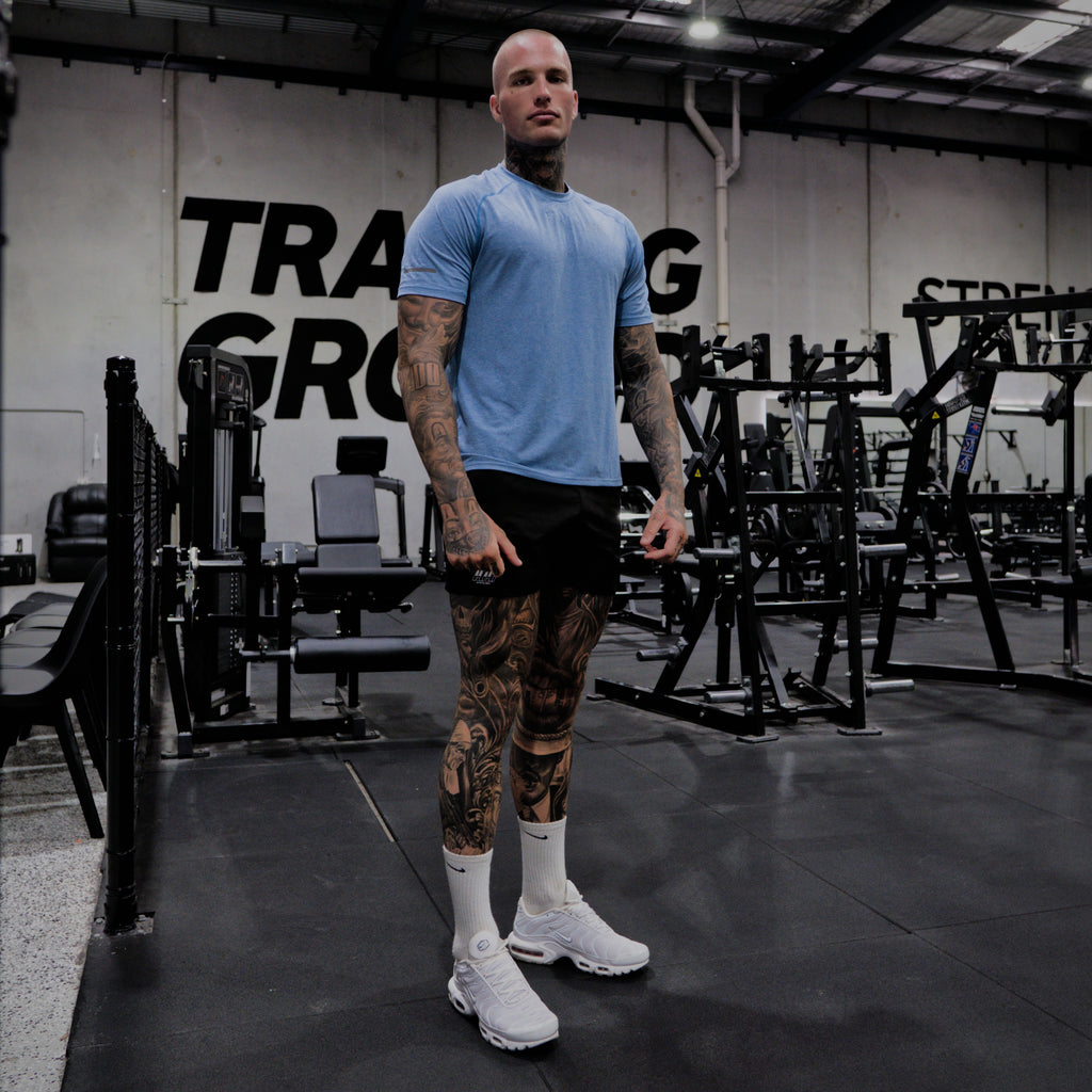 reflective tee ice - blue