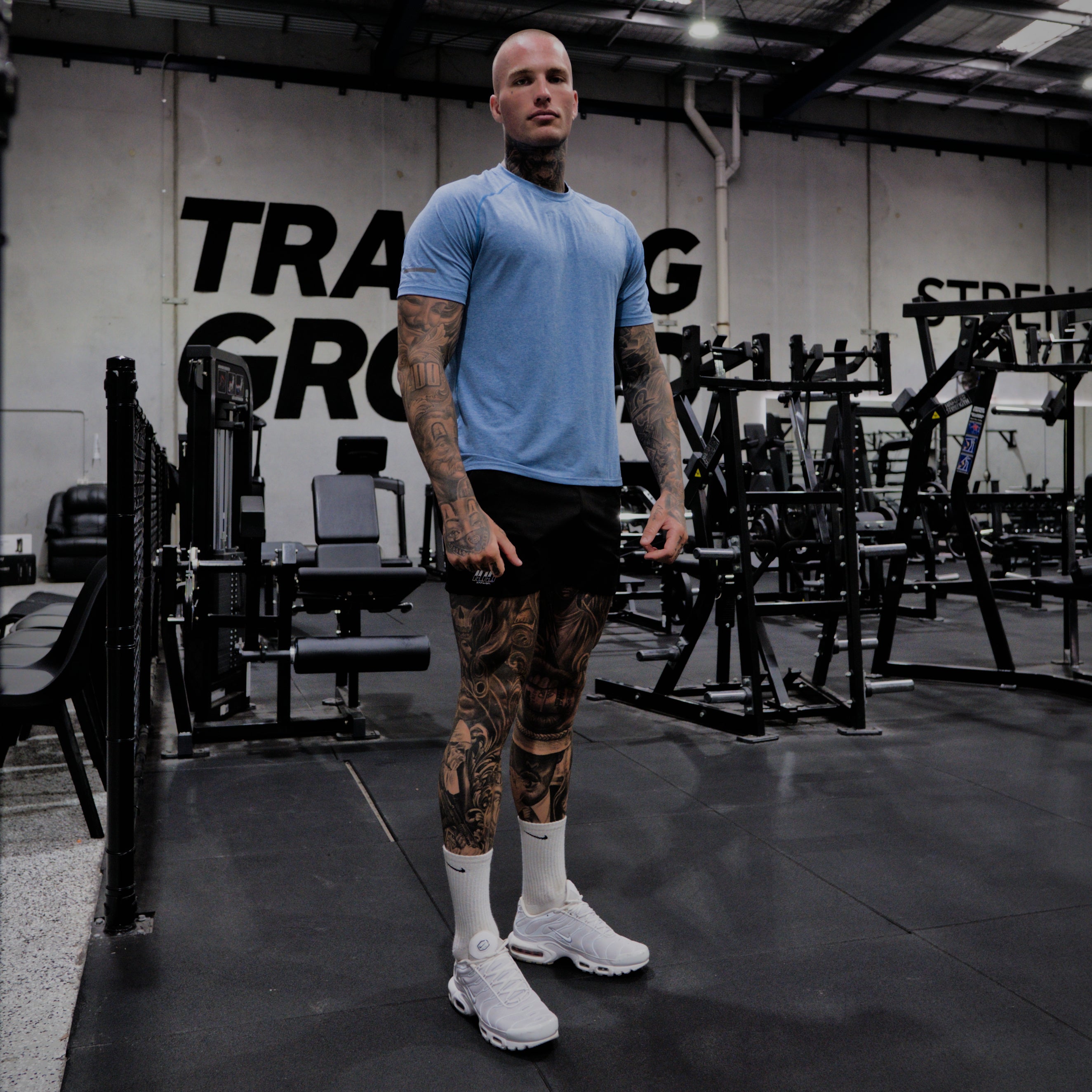 reflective tee ice - blue