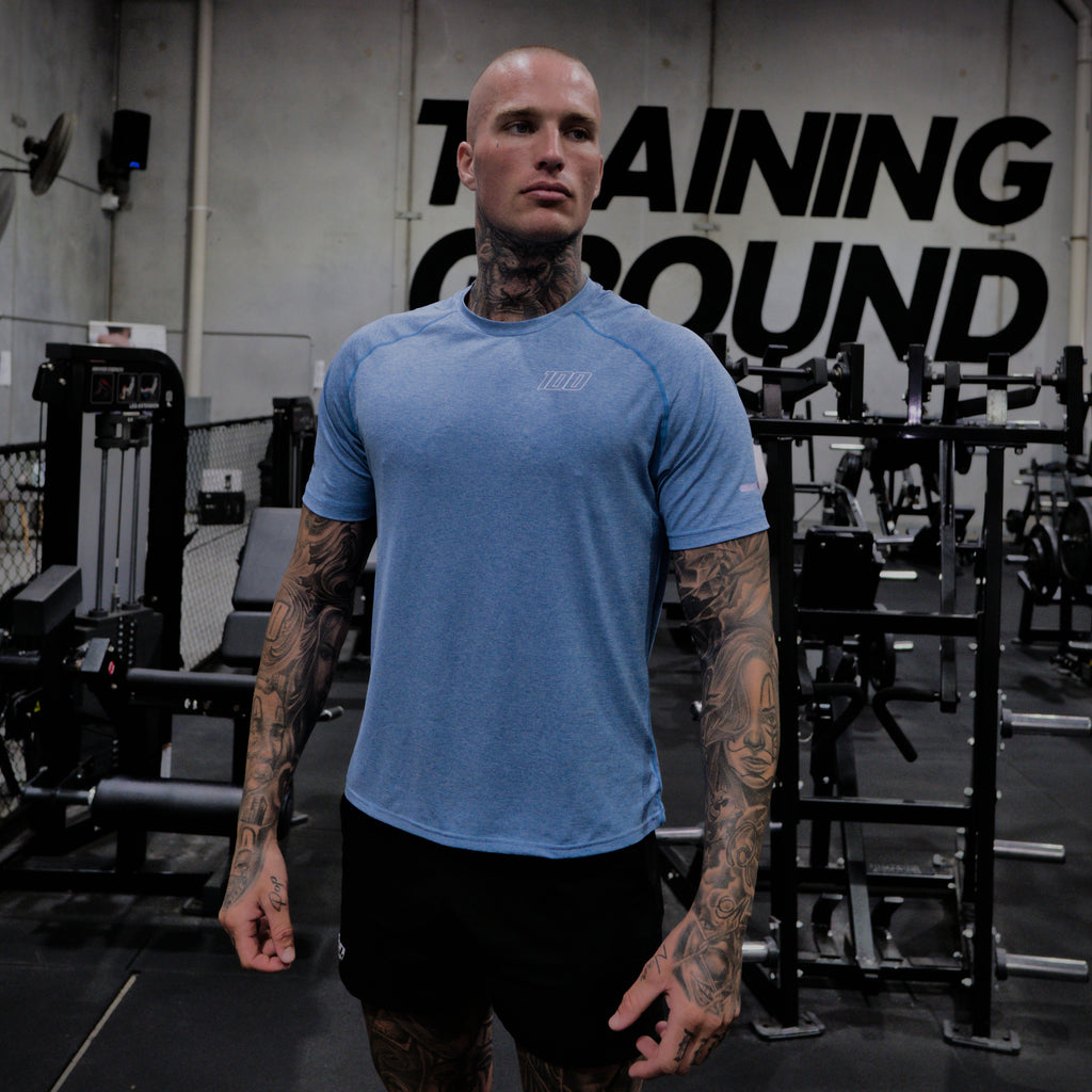 reflective tee ice - blue