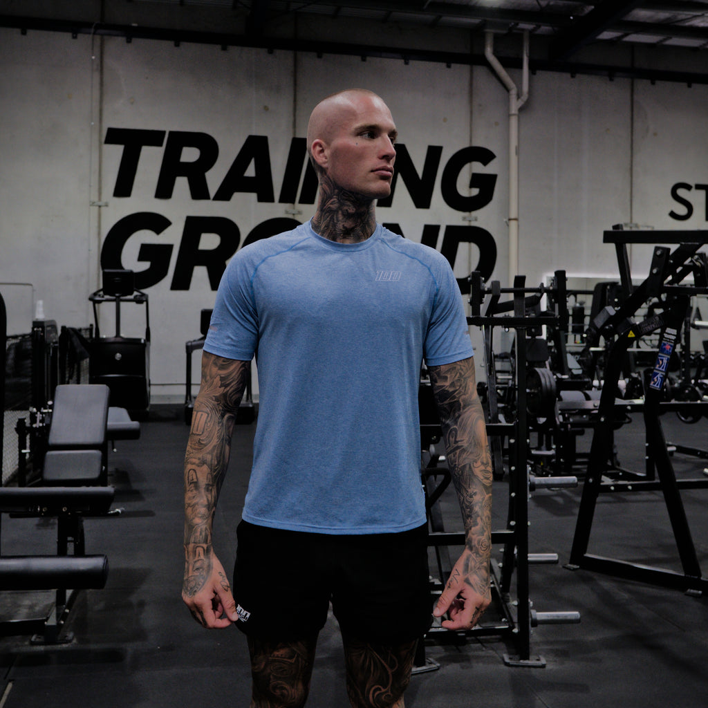 reflective tee ice - blue