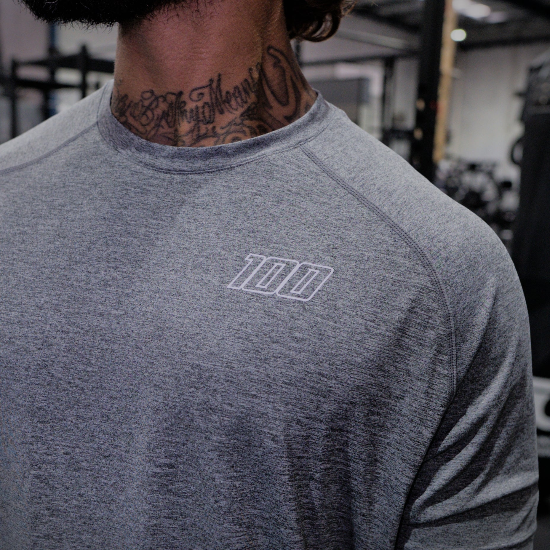 reflective tee - charcoal