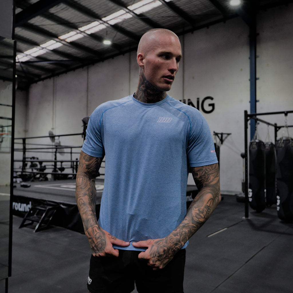 reflective tee ice - blue