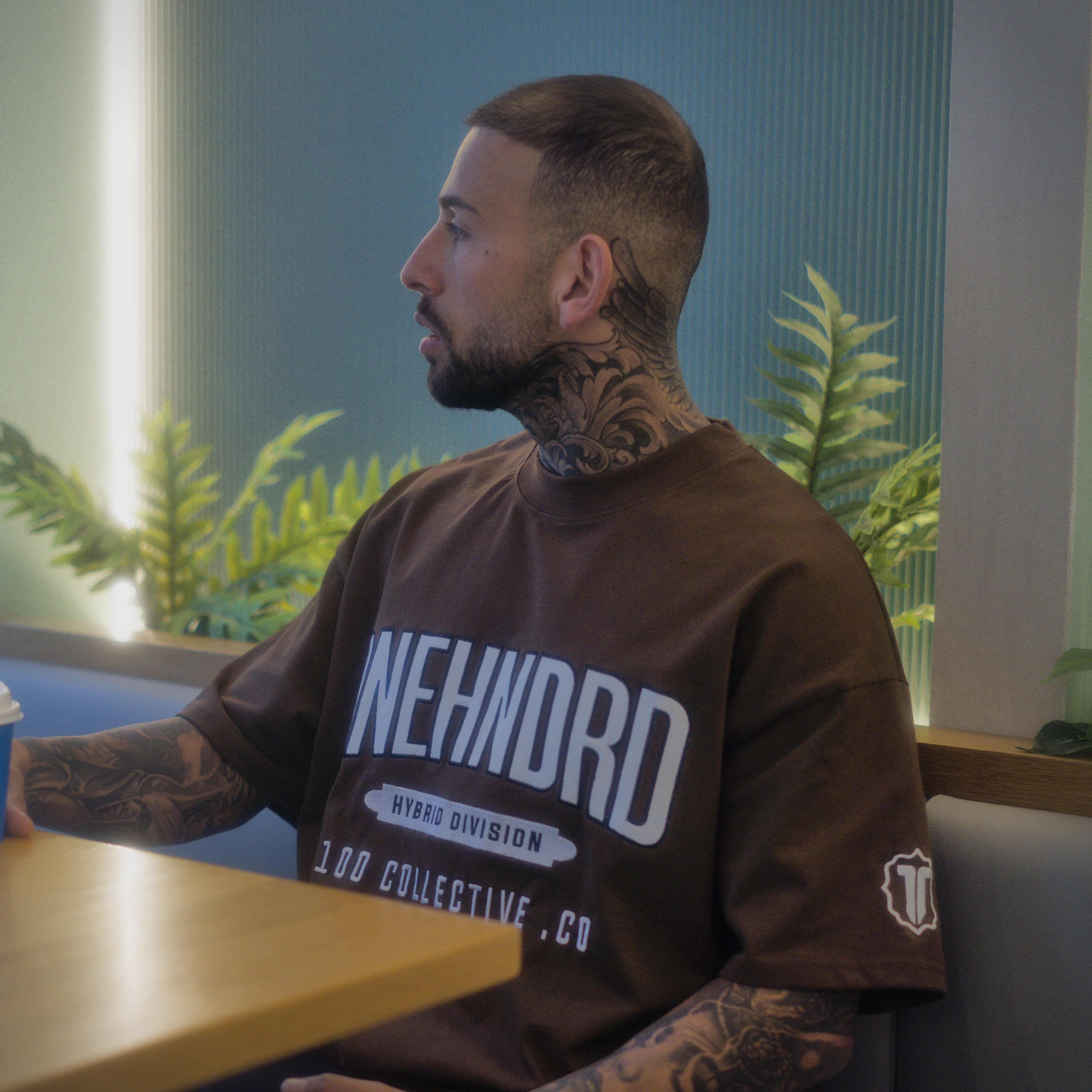 hybrid division oversized tee