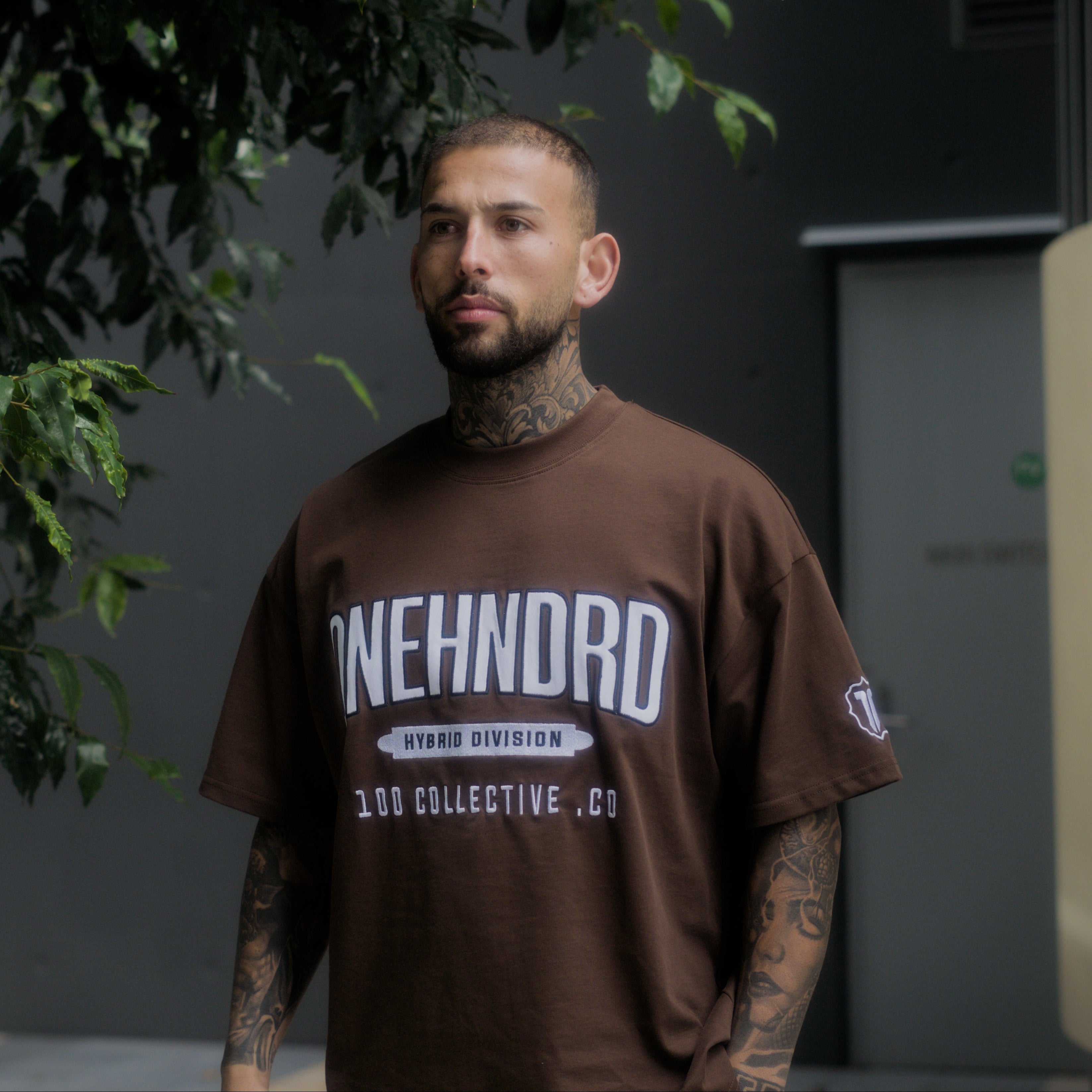 hybrid division oversized tee