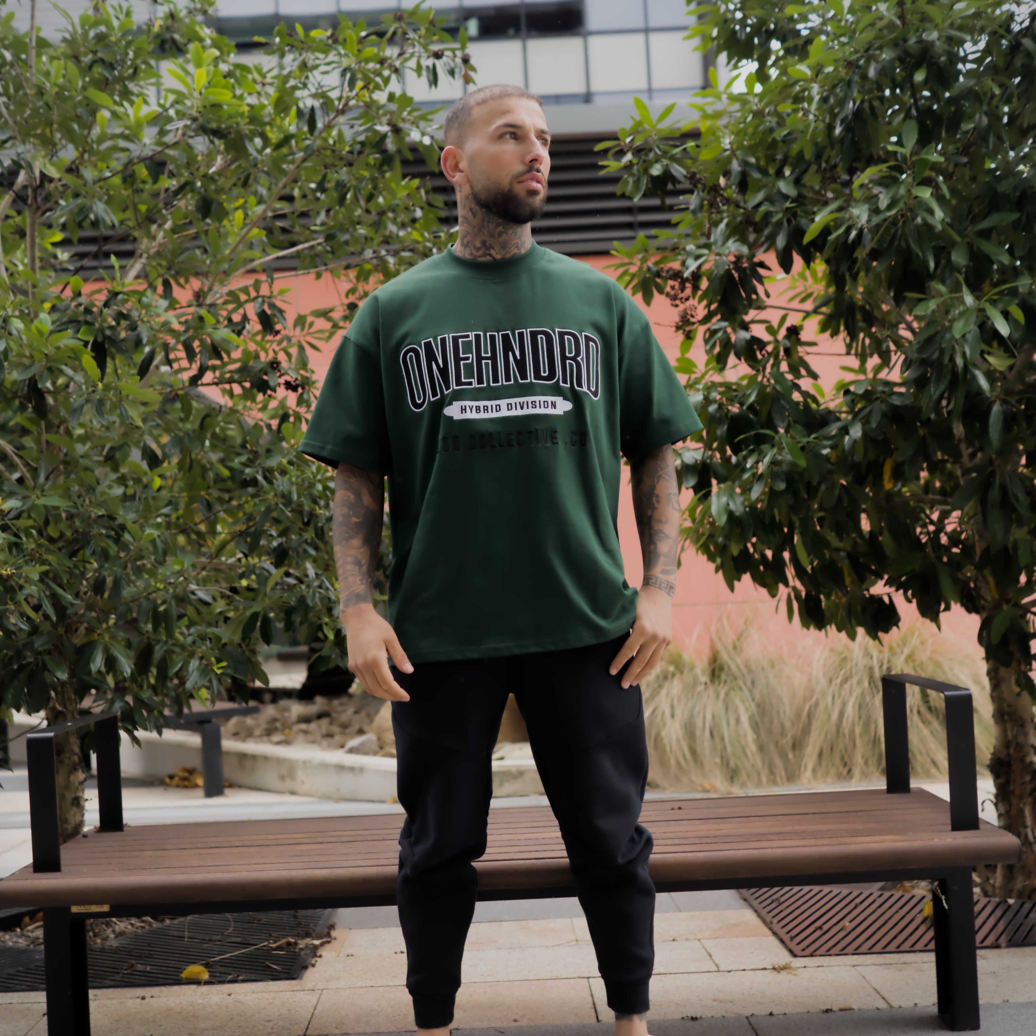 hybrid division oversized tee