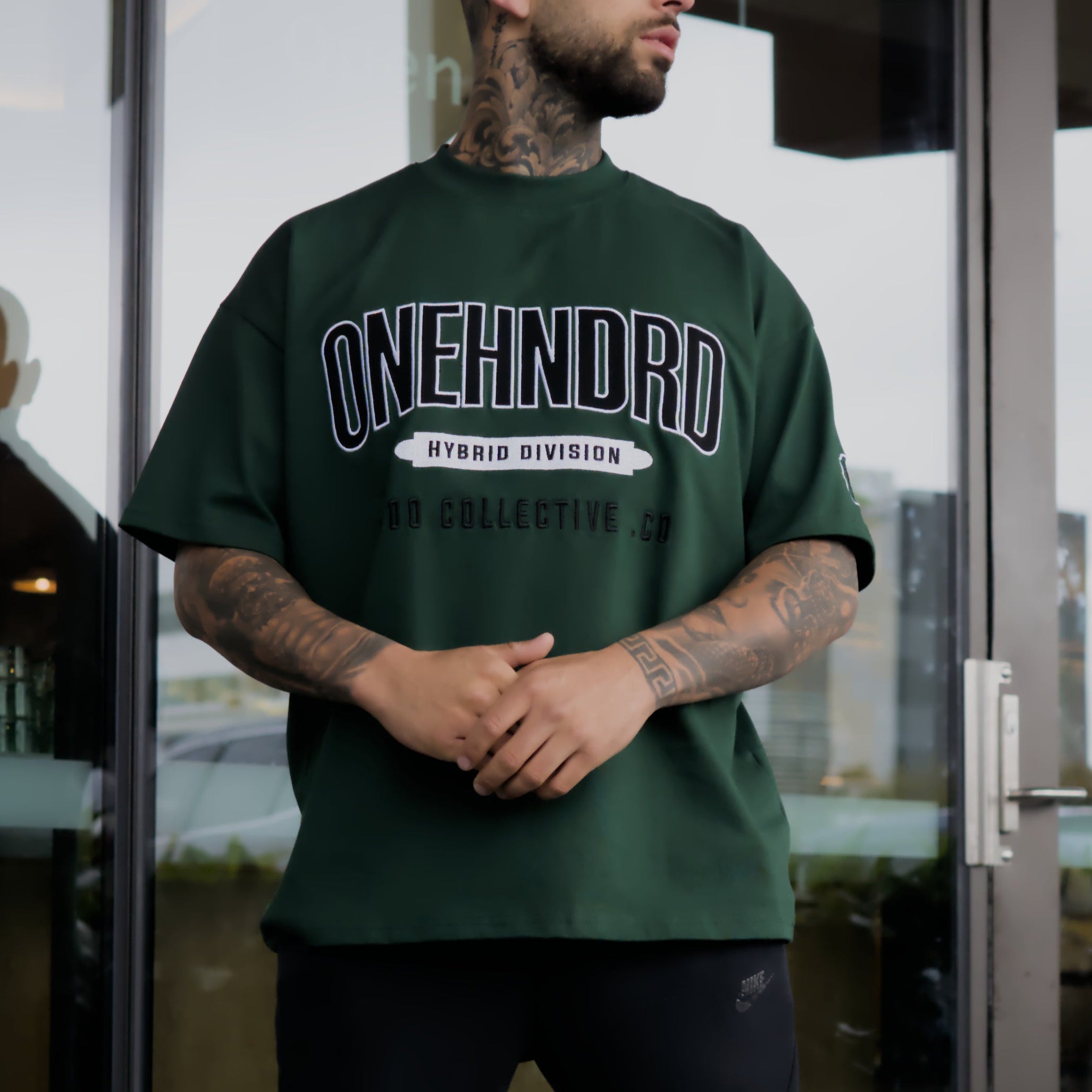 hybrid division oversized tee