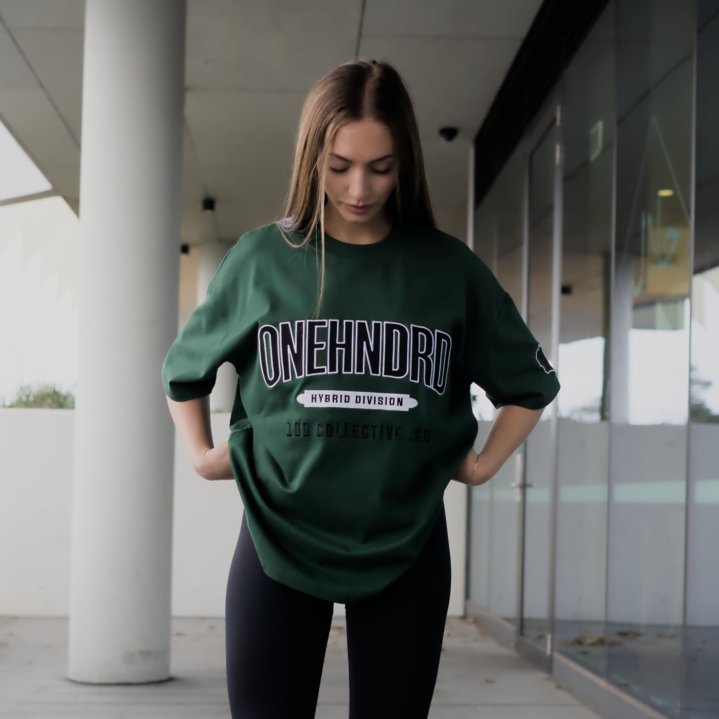 hybrid division oversized tee