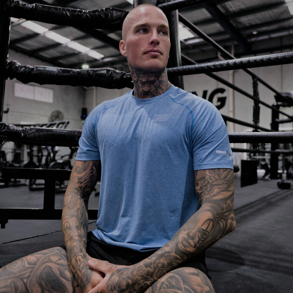 reflective tee ice - blue